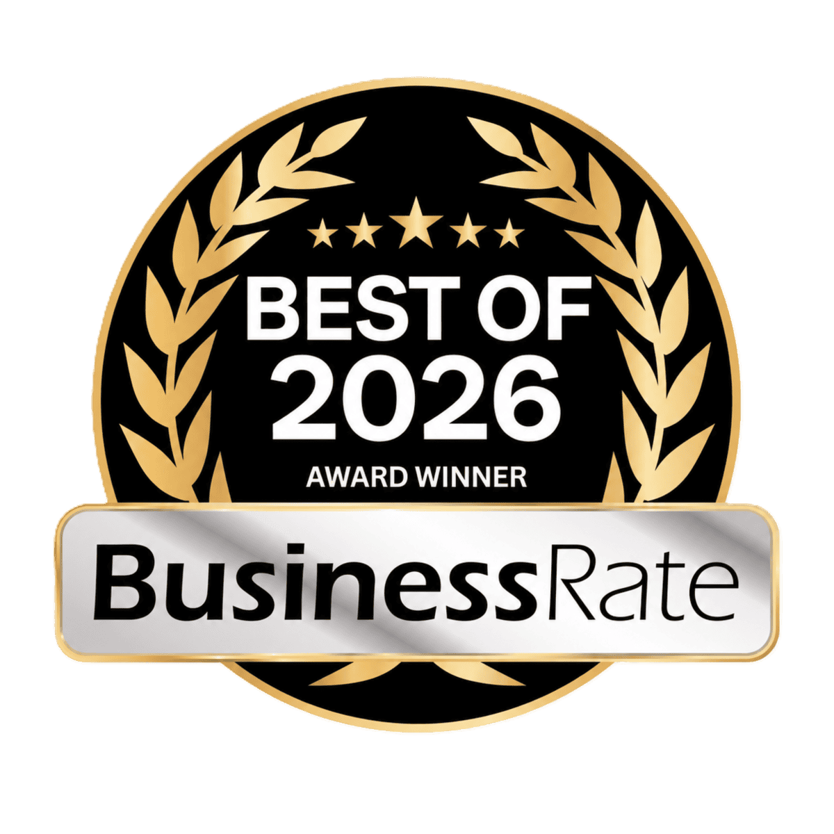 BusinessRate Best Siding Contractor 2026 award for Road Home Exteriors