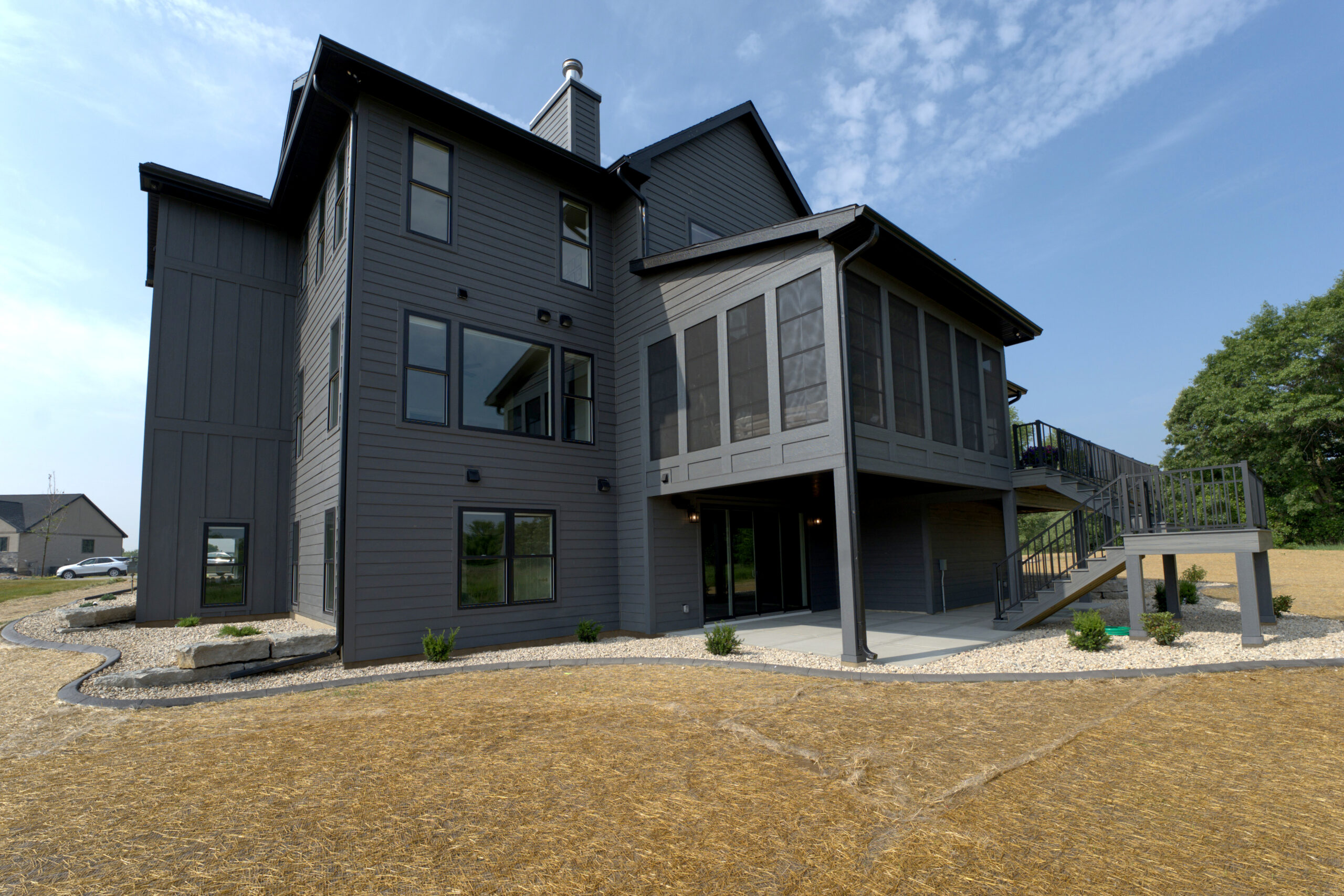 House with LP SmartSide® siding installed