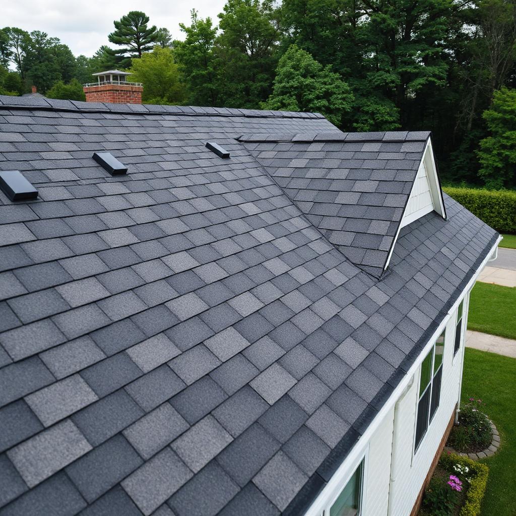 Asphalt shingle roofing on a home representative of Lakewood, Colorado neighborhoods