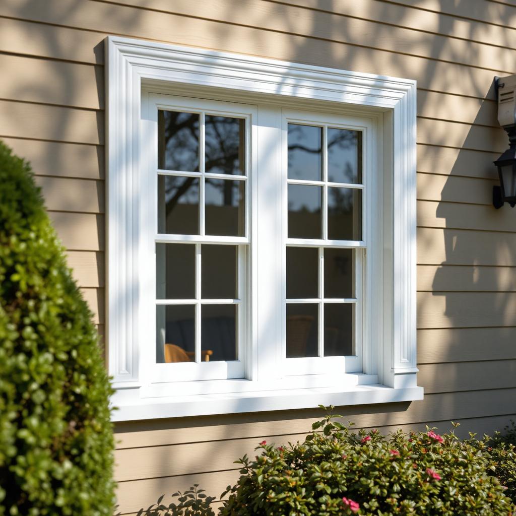 Newly installed energy-efficient vinyl window on a home in Westminster, Colorado