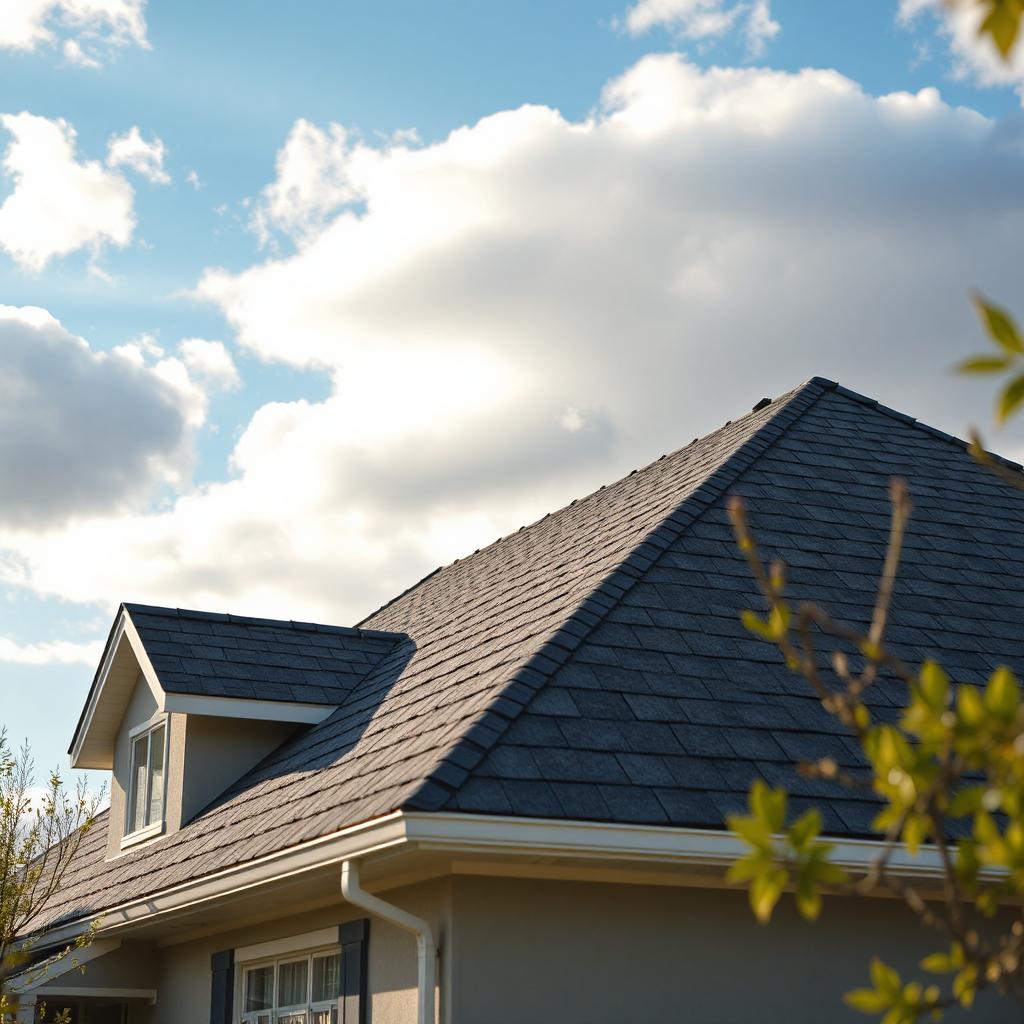 Close-up of a residential asphalt roof in Superior, Colorado