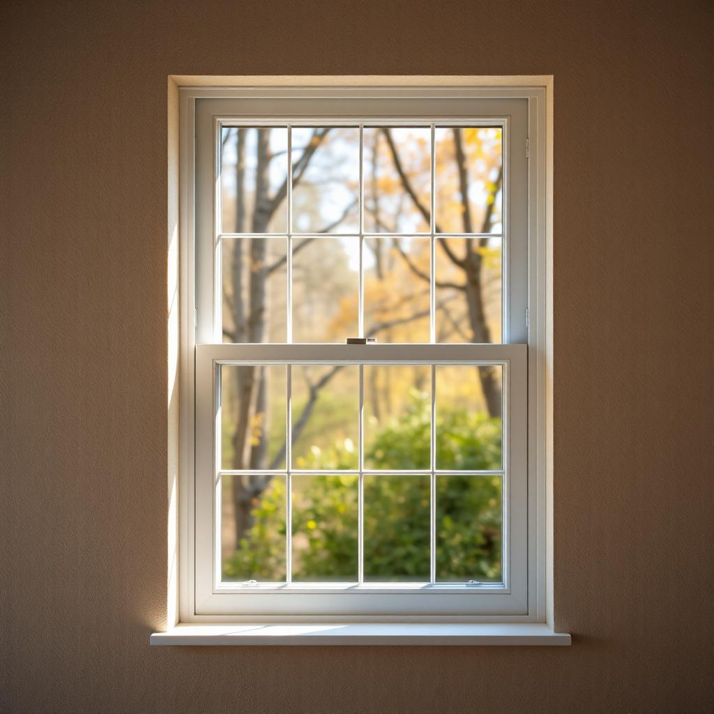 New vinyl window installed in a Commerce City, Colorado home