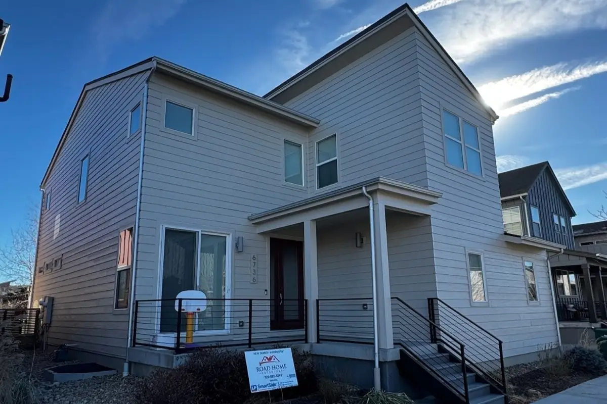 LP SmartSide siding transformation completed on a Colorado home by Road Home Exteriors